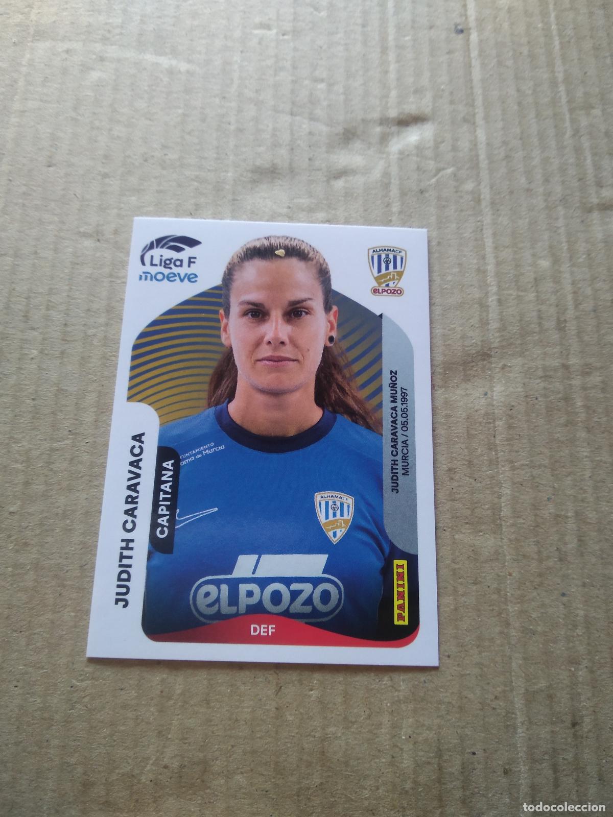 Cromos de f&uacute;tbol: 8A JUDITH CARAVACA ALHAMA EL POZO CROMO FUTBOL PANINI LIGA FEMENINA 2025-2026 LIGA F WOMEN 25-26