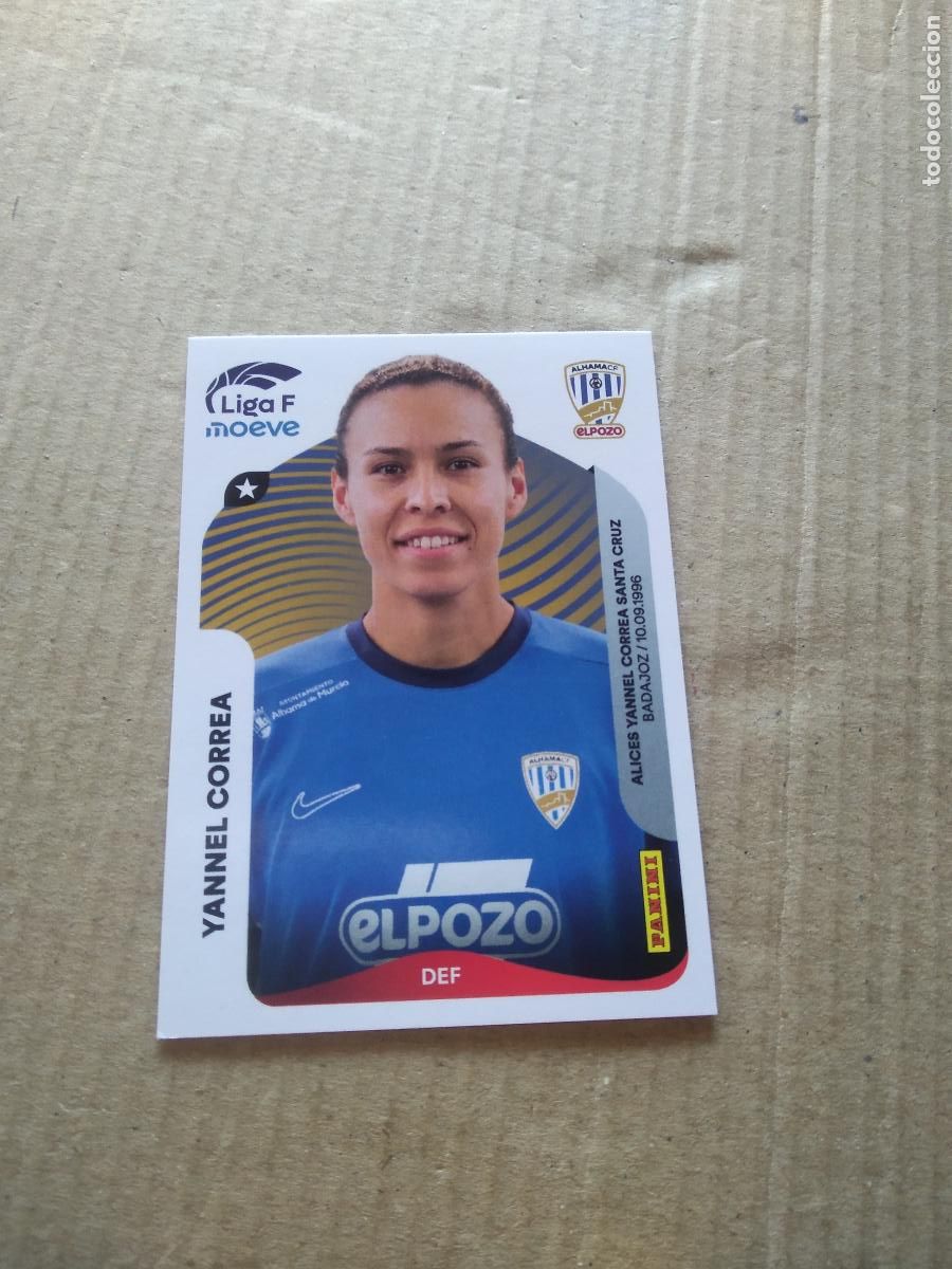 Cromos de f&uacute;tbol: 9 YANNEL CORREA ALHAMA EL POZO CROMO FUTBOL PANINI LIGA FEMENINA 2025-2026 LIGA F WOMEN 25-26