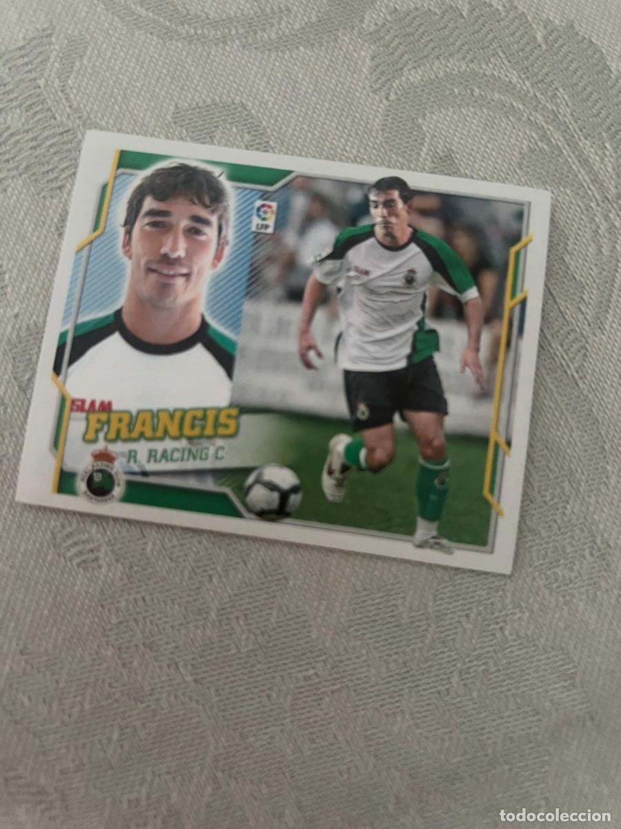 Cromos de f&uacute;tbol: FRANCIS RACING DE SANTANDER FICHAJE 4 SIN PEGAR ESTE 2010 2011
