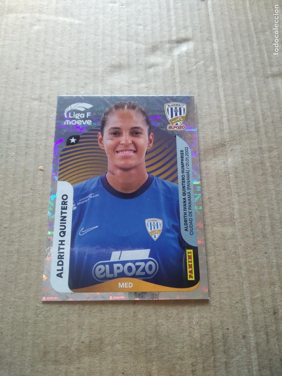 Cromos de f&uacute;tbol: 13 ALDRITH QUINTERO ALHAMA EL POZO CROMO FUTBOL PANINI LIGA FEMENINA 2025-2026 LIGA F WOMEN 25-26