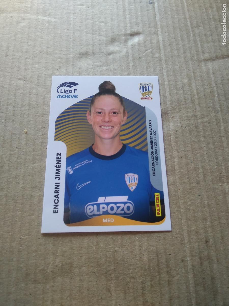 Cromos de f&uacute;tbol: 14 ENCARNI JIMENEZ ALHAMA EL POZO CROMO FUTBOL PANINI LIGA FEMENINA 2025-2026 LIGA F WOMEN 25-26