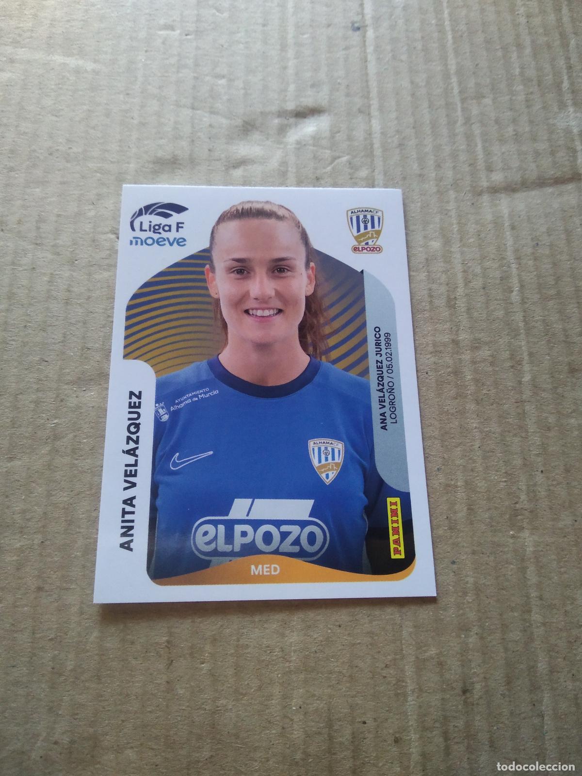 Cromos de f&uacute;tbol: 15 ANITA VELAZQUEZ ALHAMA EL POZO CROMO FUTBOL PANINI LIGA FEMENINA 2025-2026 LIGA F WOMEN 25-26