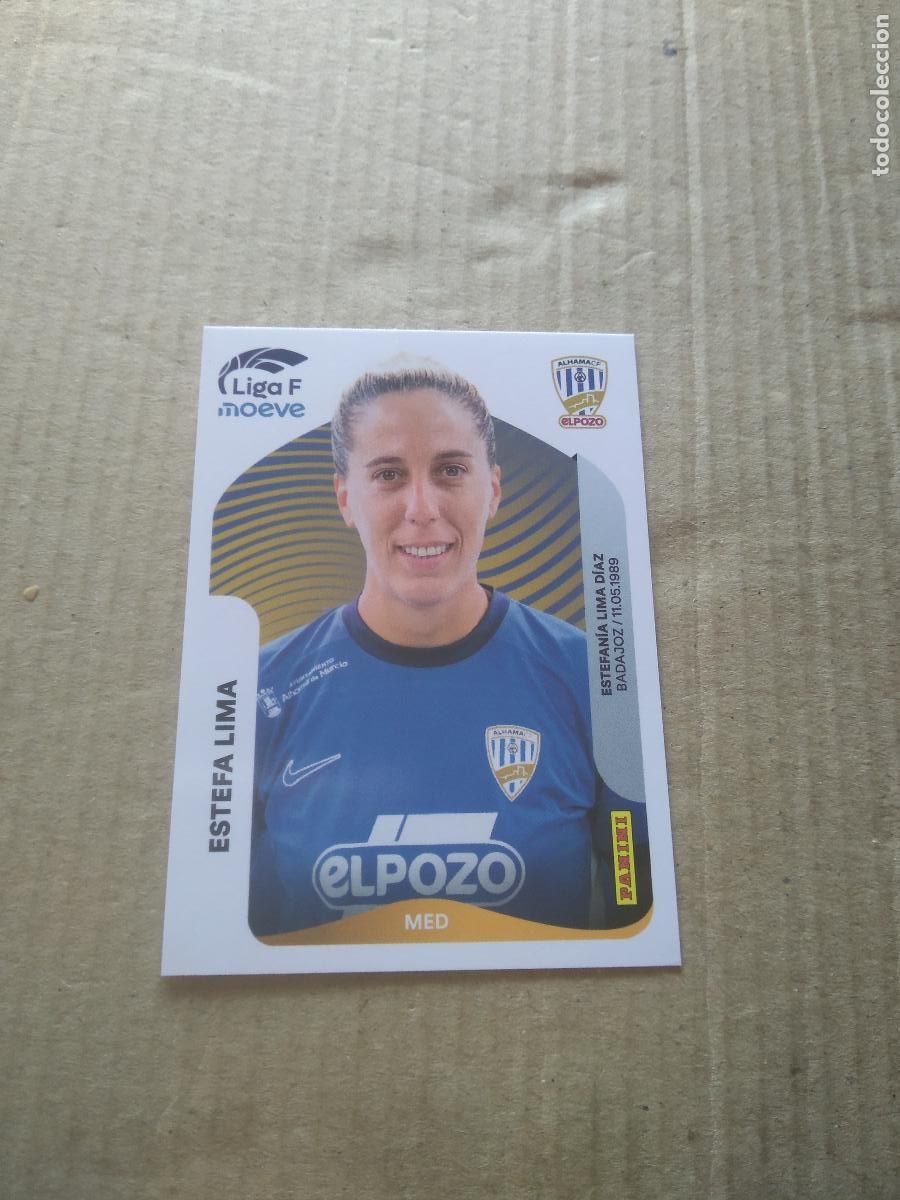 Cromos de f&uacute;tbol: 16B ESTEFA LIMA ALHAMA EL POZO CROMO FUTBOL PANINI LIGA FEMENINA 2025-2026 LIGA F WOMEN 25-26