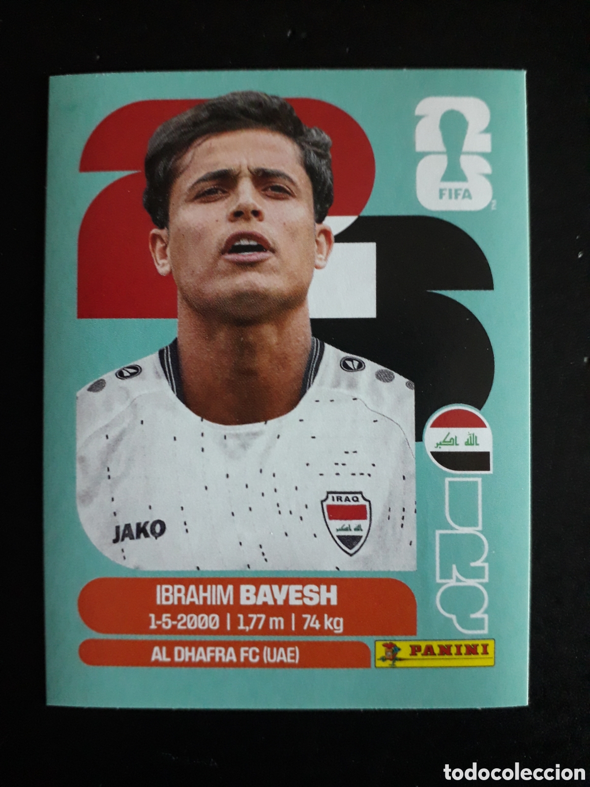 Cromos de f&uacute;tbol: BAYESH IRAQ IRQ 11 MUNDIAL F&Uacute;TBOL 2026 FIFA WORLD CUP PANINI SIN PEGAR PEDIDO M&Iacute;NIMO 3&euro;