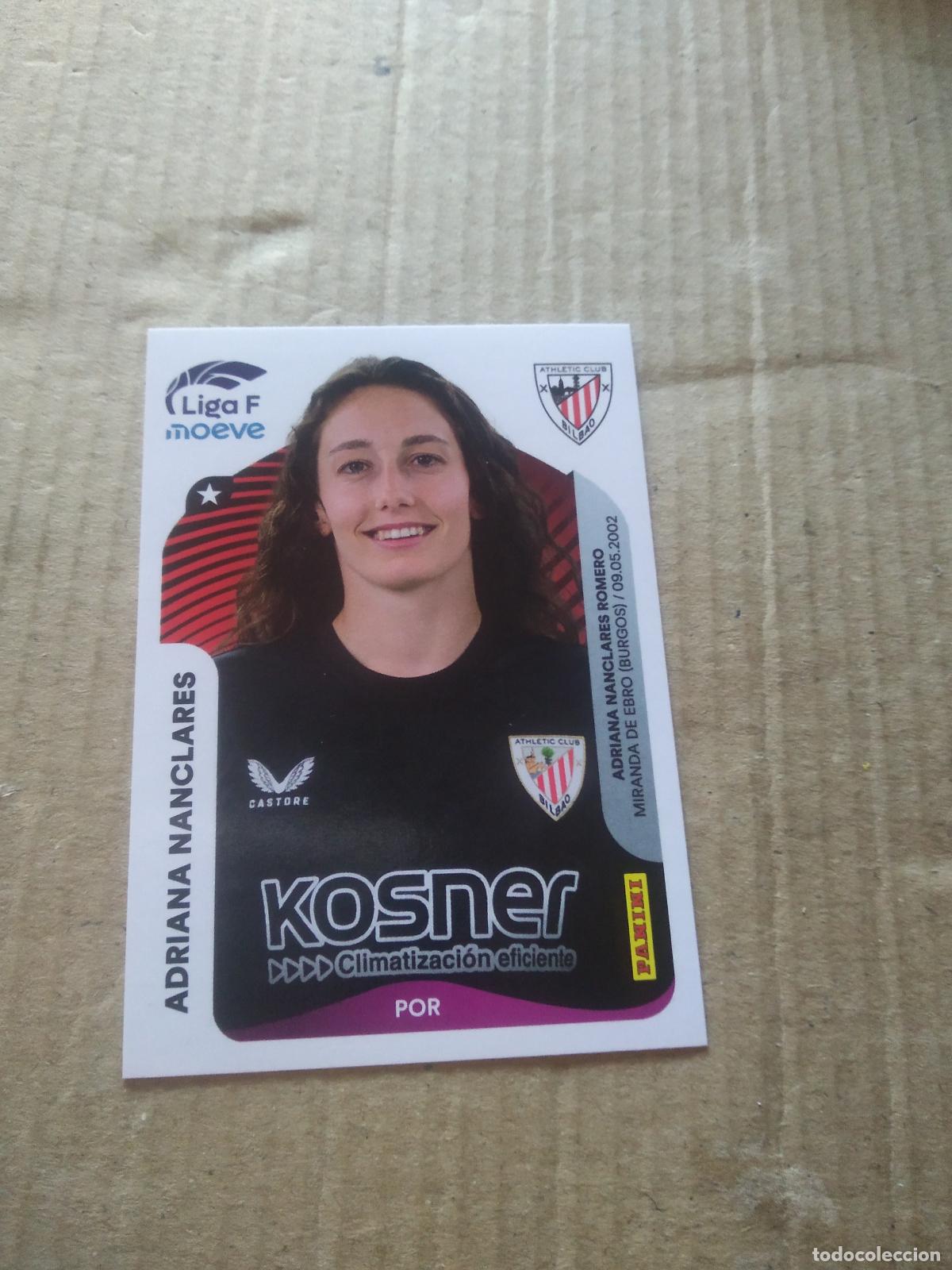 Cromos de f&uacute;tbol: 24 ADRIANA NANCLARES ATHLETIC CLUB BILBAO CROMO FUTBOL PANINI LIGA FEMENINA 2025-2026 LIGA F 25-26