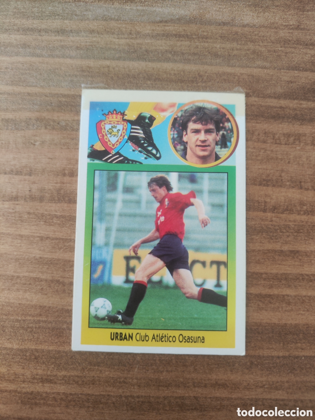 Cromos de Futebol: Este 93 94 despegado Osasuna Urban con resto de celo en anverso
