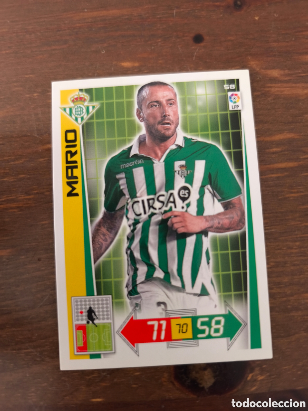 Cromos de f&uacute;tbol: Mario, Betis adrenalyn 12/13