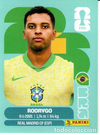 Cromos de f&uacute;tbol: CROMO PANINI MUNDIAL WORLD CUP 2026 - BRA 15 - RODRYGO - BRASIL