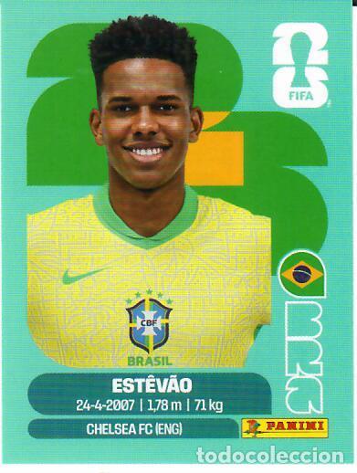 Cromos de f&uacute;tbol: CROMO PANINI MUNDIAL WORLD CUP 2026 - BRA 20 - ESTEVAO - BRASIL