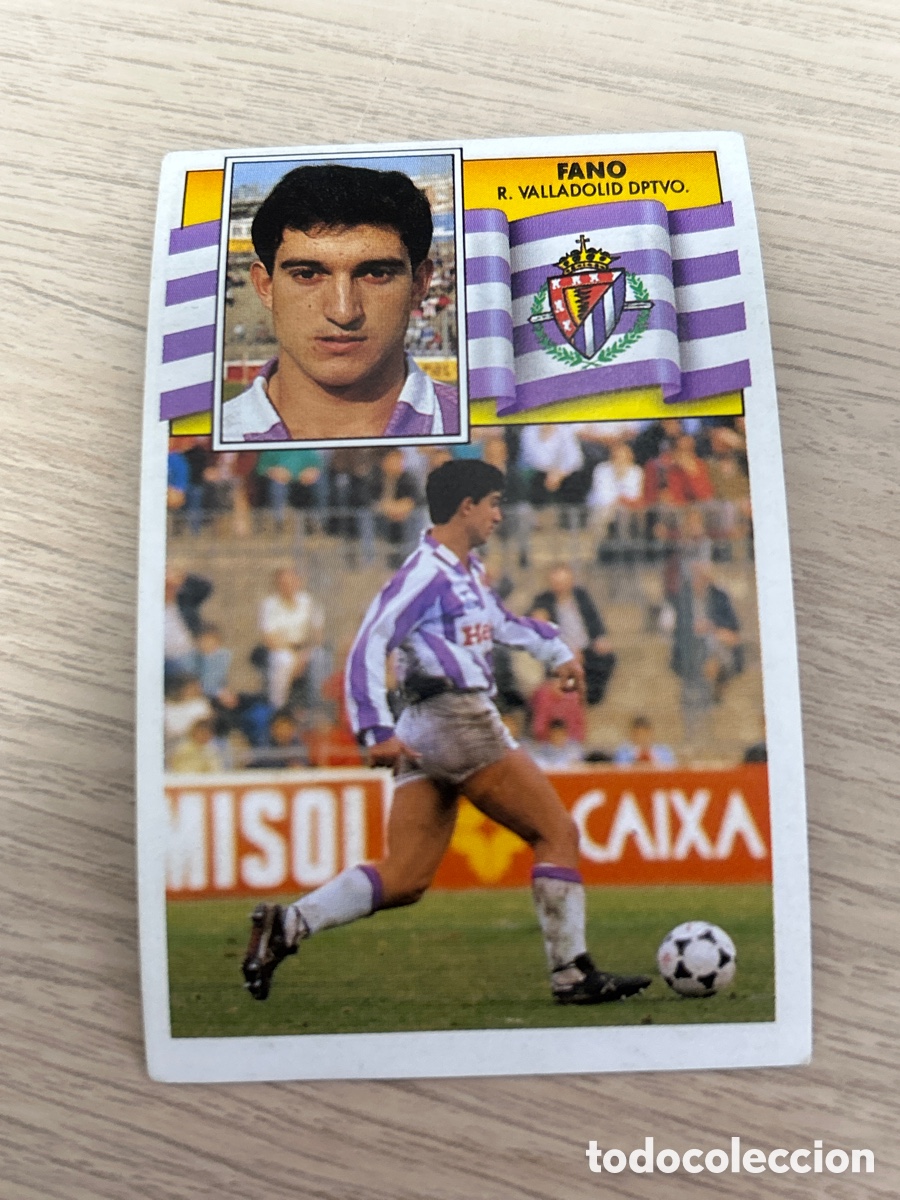 Cromos de f&uacute;tbol: FANO REAL VALLADOLID LIGA ESTE 1990 1991 90 91 NUNCA PEGADO SIN PEGAR