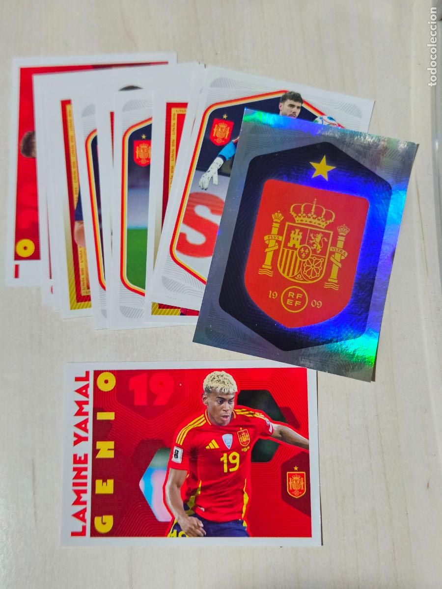 Cromos de f&uacute;tbol: SELECCI&Oacute;N ESPA&Ntilde;A MUNDIAL 2026 CARREFOUR 12 DE 72 CROMOS - sin repetir lamine yamal