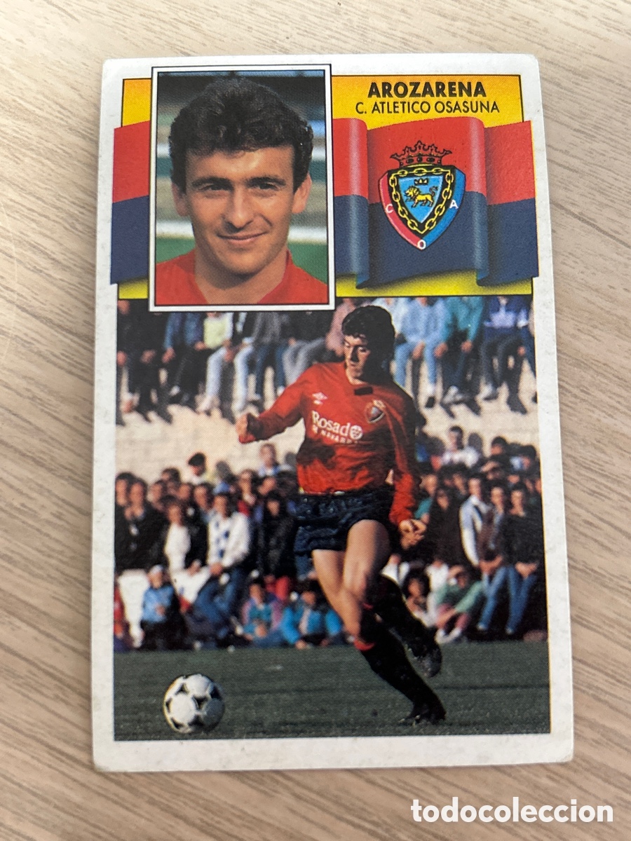 Cromos de Futebol: AROZARENA OSASUNA LIGA ESTE 1990 1991 90 91 NUNCA PEGADO SIN PEGAR