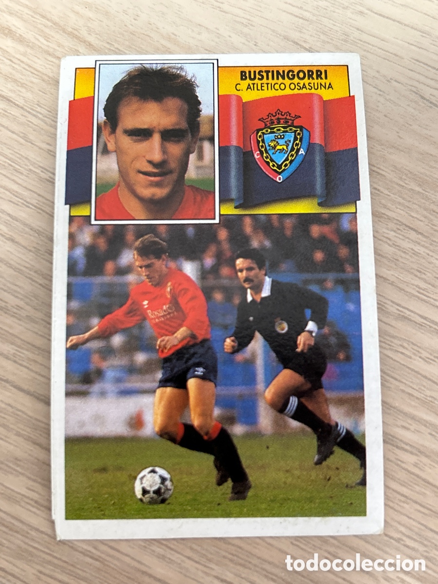Cromos de f&uacute;tbol: BUSTINGORRI FICHAJE 6 OSASUNA LIGA ESTE 1990 1991 90 91 NUNCA PEGADO SIN PEGAR