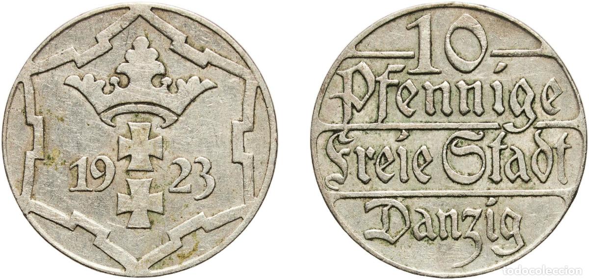 Cromos de f&uacute;tbol: 10 Pfennige 1923 A&ntilde;o: 1923 Valor facial: 10 Pfennigs Material: Copper-nickel Ceca: Berlin Mint Tir