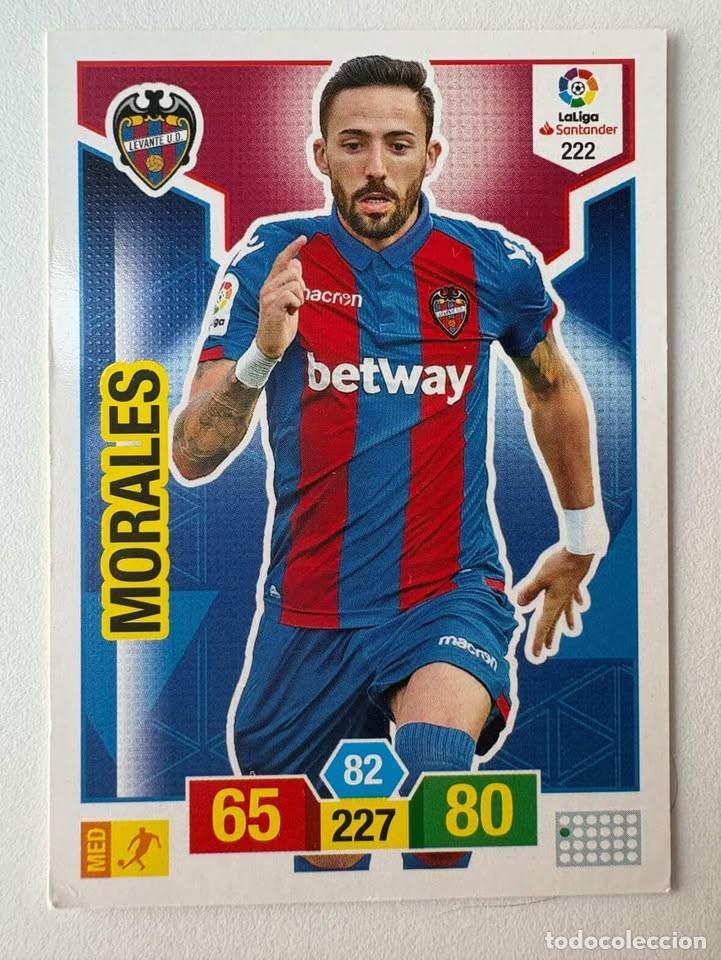 Cromos de f&uacute;tbol: Carta Morales Levante 222 Adrenalyn 2018-19