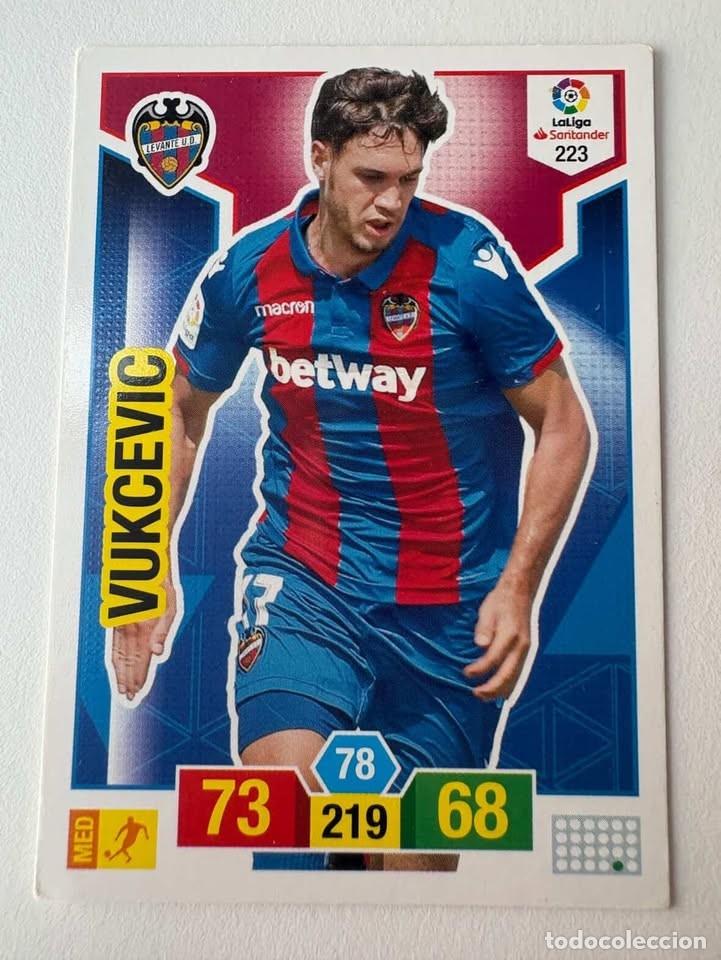 Cromos de f&uacute;tbol: Carta Vukcevic Levante 223 Adrenalyn 2018-19