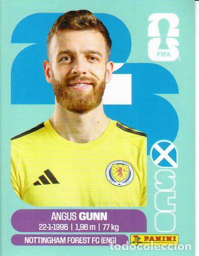 Cromos de f&uacute;tbol: CROMO PANINI MUNDIAL WORLD CUP 2026 - SCO 2 - GUNN - ESCOCIA