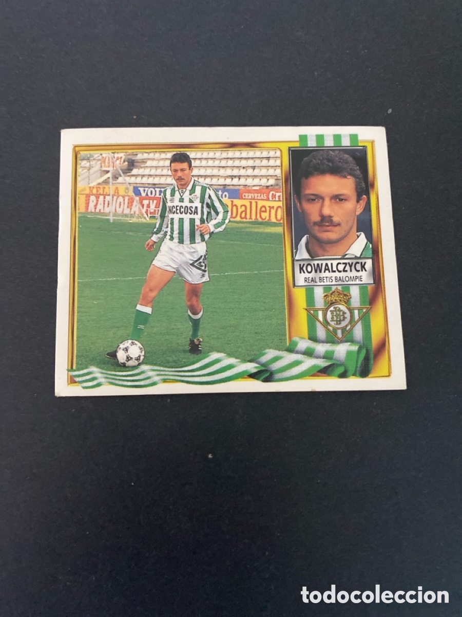 Cromos de f&uacute;tbol: Cromo liga 95/96 R Betis nunca pegado