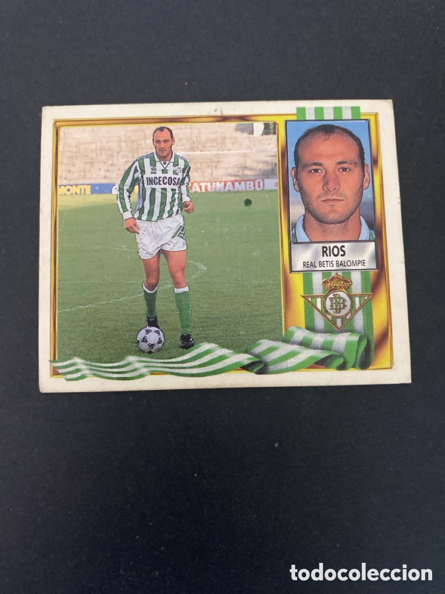 Cromos de f&uacute;tbol: Cromo liga 95/96 Real Betis nunca pegado
