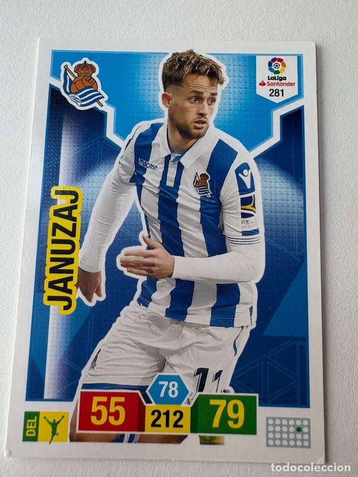 Cromos de f&uacute;tbol: Carta Januzaj Real Sociedad 281 Adrenalyn 2018-19
