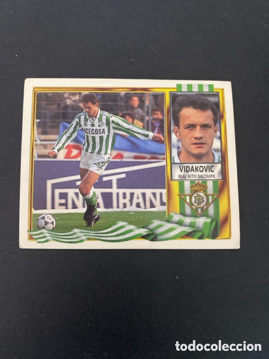 Cromos de f&uacute;tbol: Cromo liga 95/96 Real Betis nunca pegado