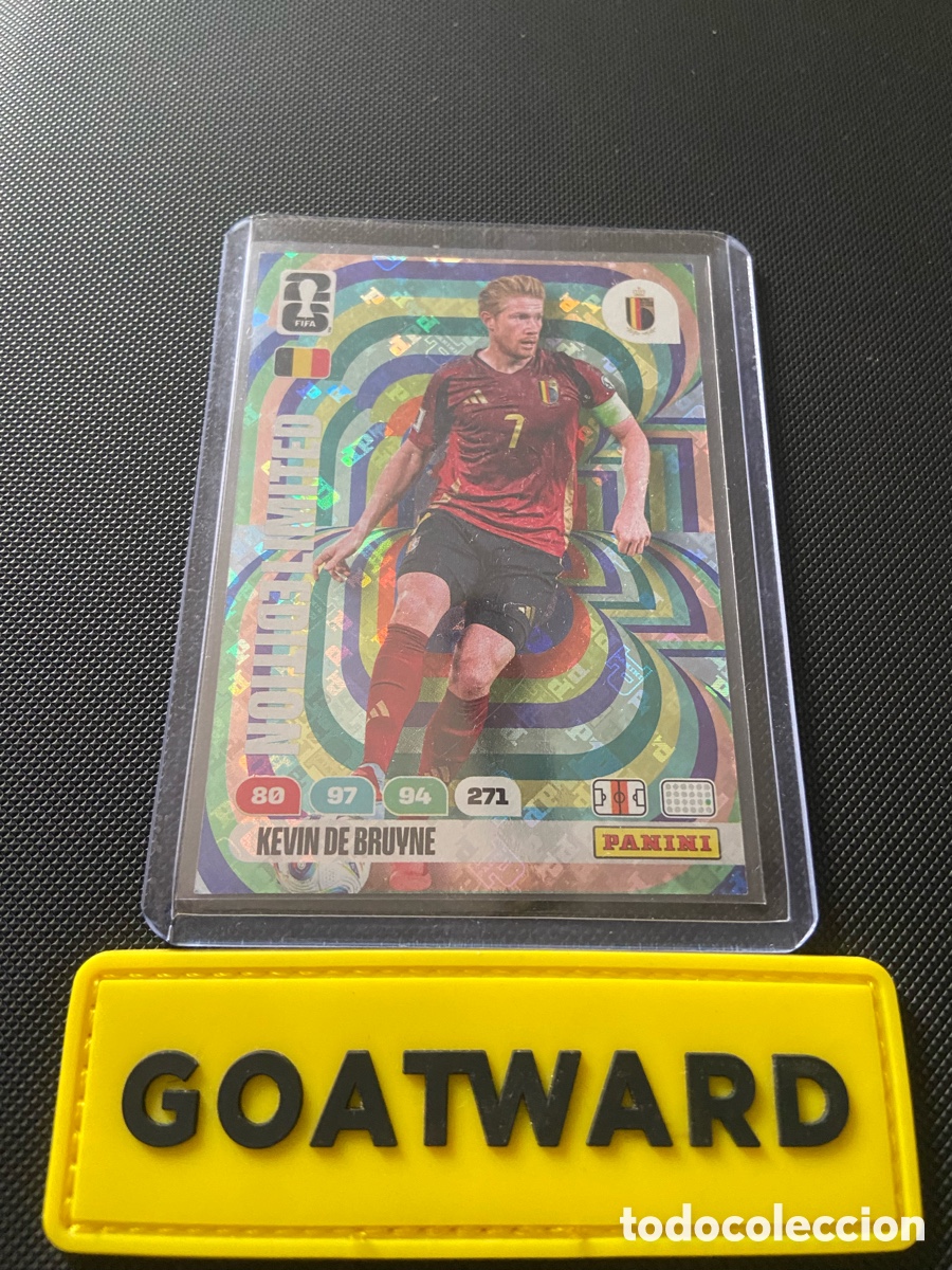 Cromos de f&uacute;tbol: Panini Adrenalyn XL limited edition De Bruyne holo 2026