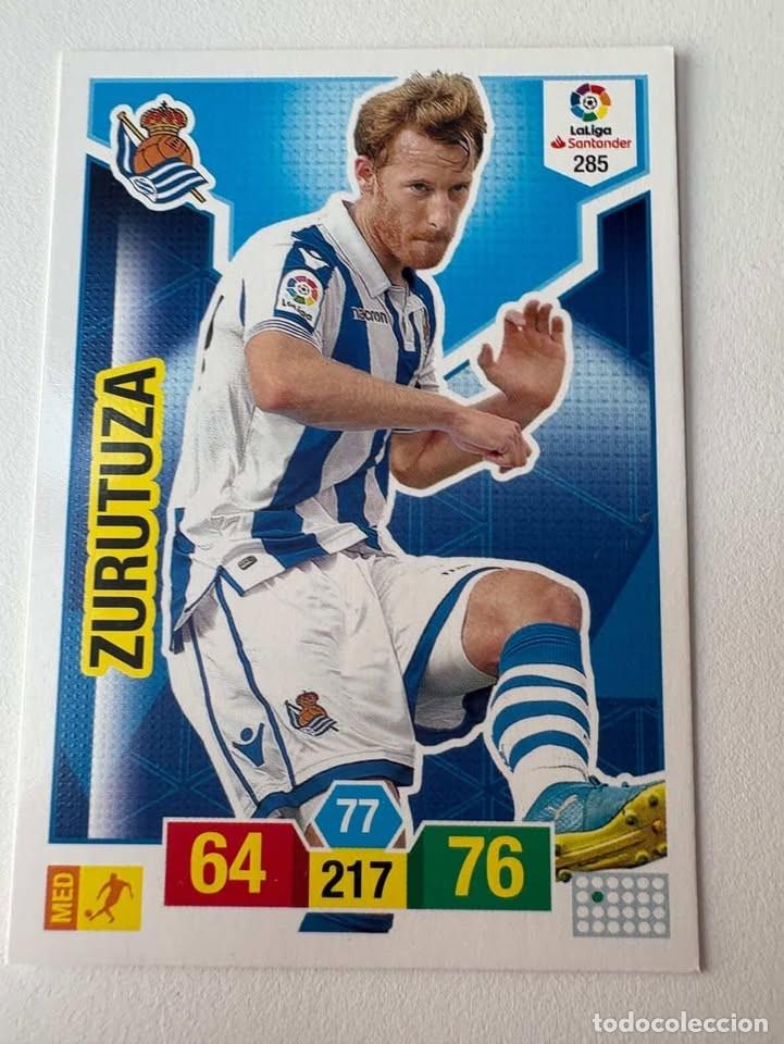 Cromos de f&uacute;tbol: Carta Zurutuza Real Sociedad 285 Adrenalyn 2018-19