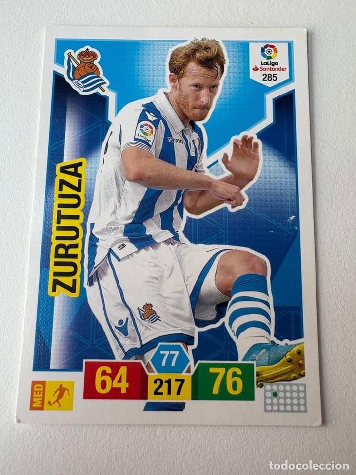 Cromos de f&uacute;tbol: Carta Zurutuza Real Sociedad 285 Adrenalyn 2018-19
