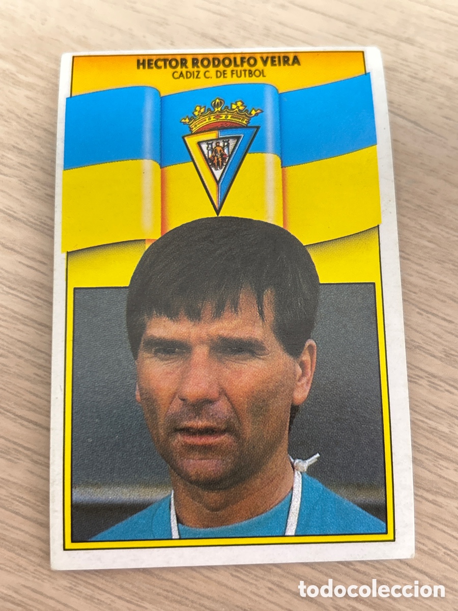 Cromos de f&uacute;tbol: HECTOR RODOLFO VEIRA CADIZ LIGA ESTE 1990 1991 90 91 NUNCA PEGADO SIN PEGAR