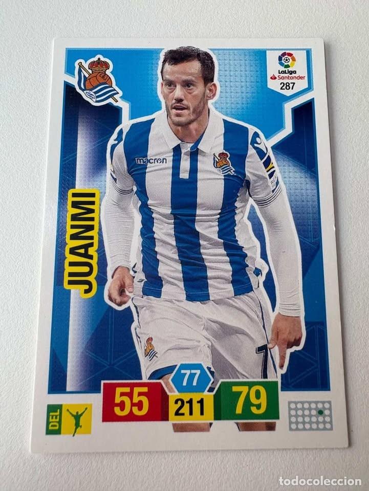 Cromos de f&uacute;tbol: Carta Juanmi Real Sociedad 287 Adrenalyn 2018-19