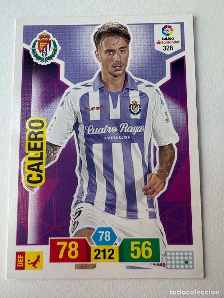 Cromos de f&uacute;tbol: Carta Calero Valladolid 328 Adrenalyn 2018-19