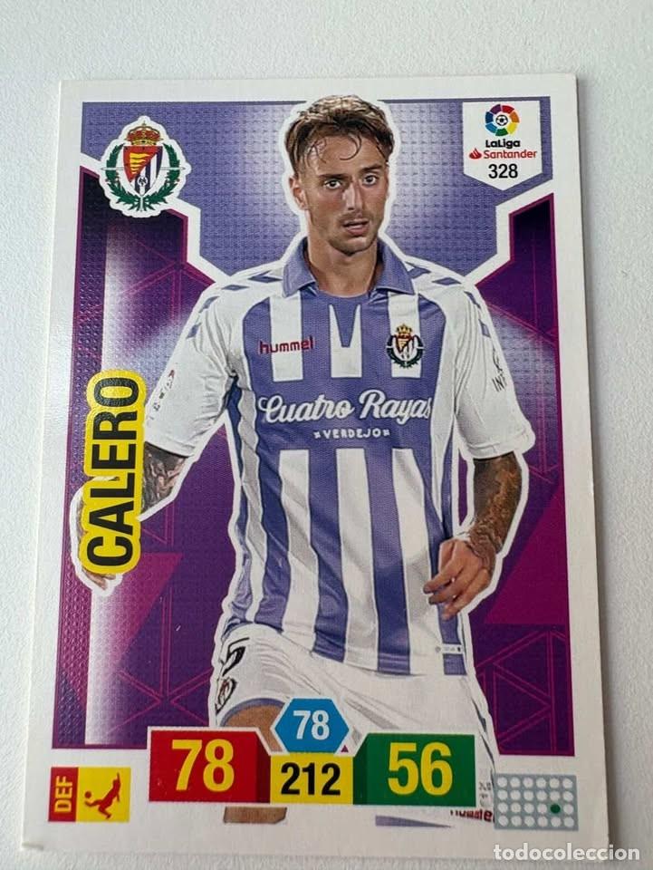 Cromos de f&uacute;tbol: Carta Calero Valladolid 328 Adrenalyn 2018-19
