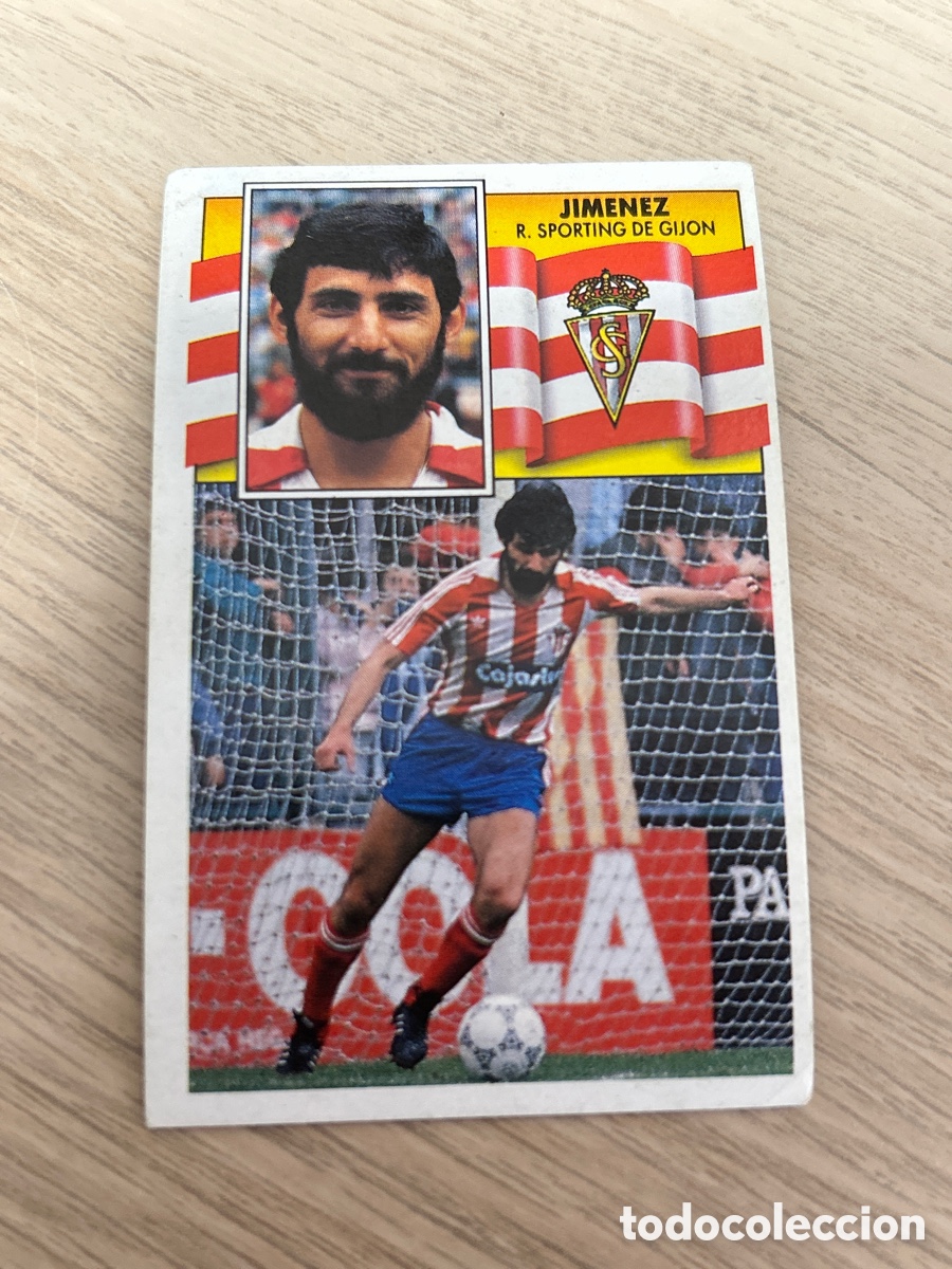 Cromos de f&uacute;tbol: JIMENEZ SPORTING GIJON LIGA ESTE 1990 1991 90 91 NUNCA PEGADO SIN PEGAR