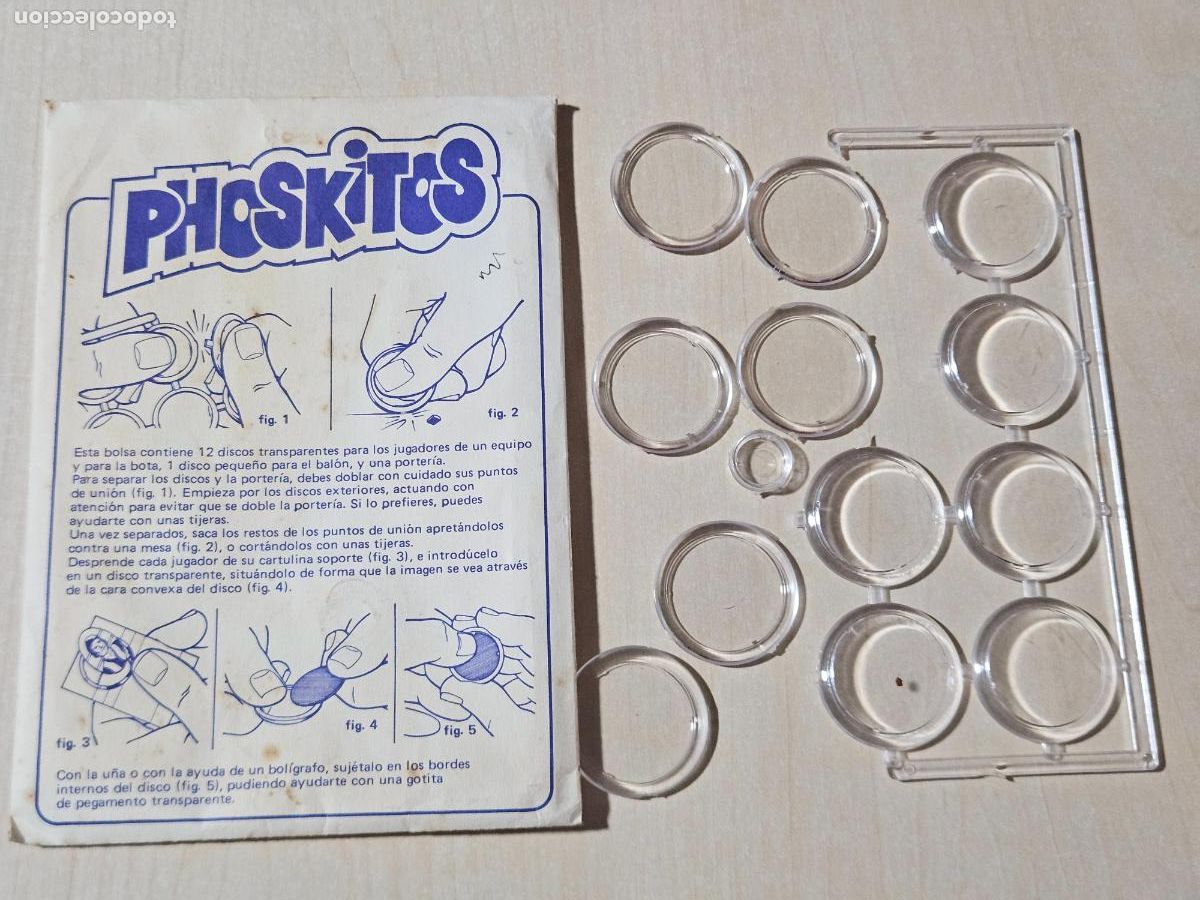 Cromos de f&uacute;tbol: SOBRE PHOSKITOS JUEGO DE FICHAS FUTBOL 1979 MUY RARO DE ENCONTRAR