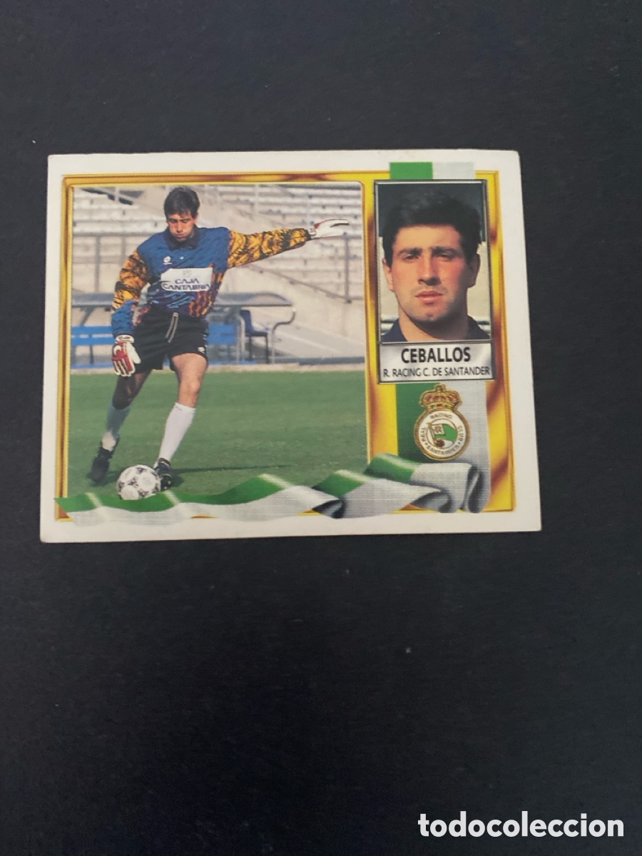 Cromos de f&uacute;tbol: Cromo liga 95/96 R Racing de Santander nunca pegado