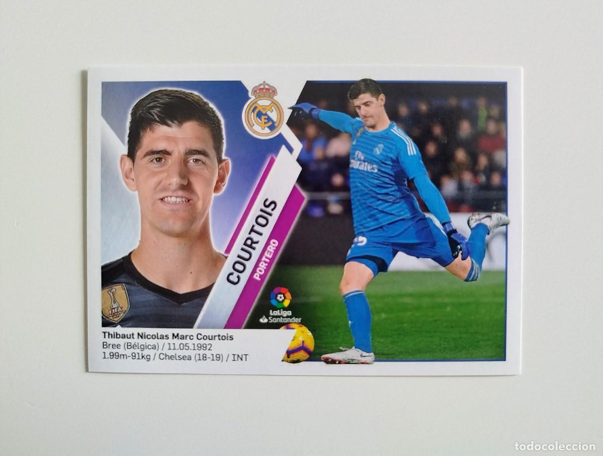 Cromos de f&uacute;tbol: Courtois 1 SIN PEGAR NUNCA PEGADO Real Madrid Liga Ediciones Este 19 20 / 2019 2020