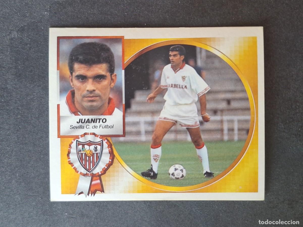 Cromos de f&uacute;tbol: L4 JUANITO SEVILLA C. F. COLOCA LIGA ESTE 1994 1995 94 95 SIN PEGAR NUNCA PEGADO