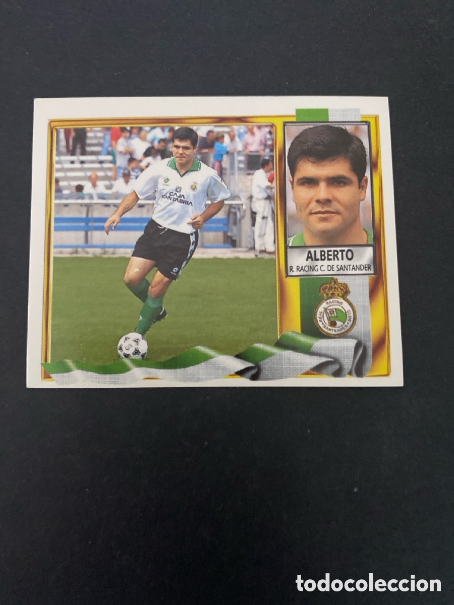 Cromos de f&uacute;tbol: Cromo liga 95/96 R Racing de Santander nunca pegado