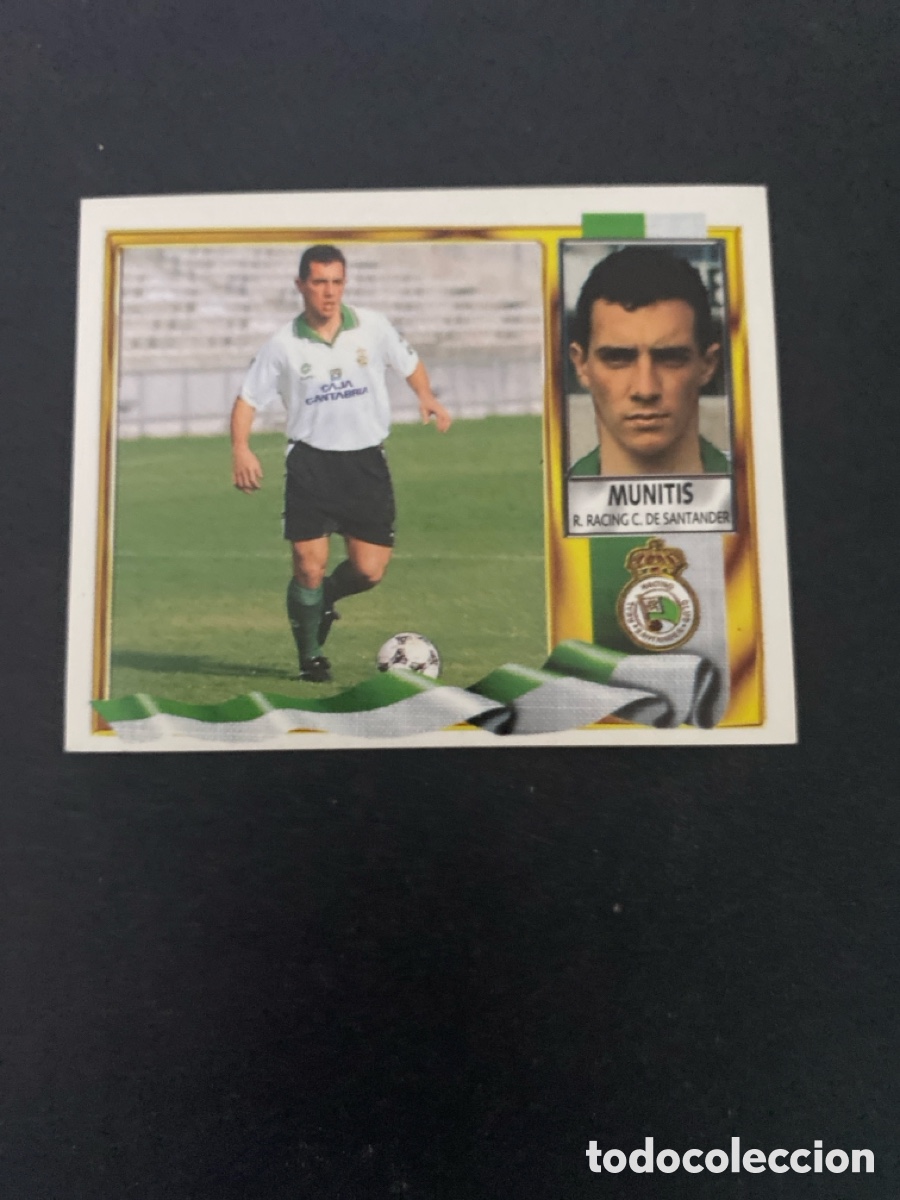 Cromos de f&uacute;tbol: Cromo liga 95/96 R Racing de Santander nunca pegado