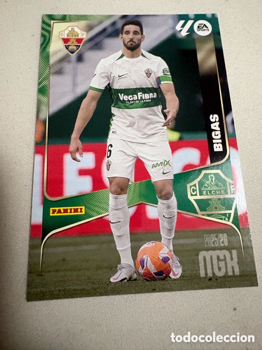 Cromos de f&uacute;tbol: C9120. MGK 2025/26. #134 BIGAS. ELCHE CF.