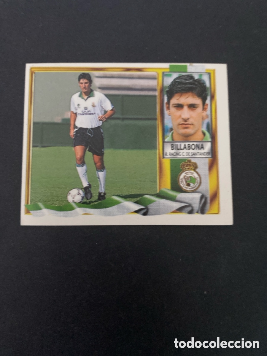 Cromos de f&uacute;tbol: Cromo liga 95/96 R Racing de Santander nunca pegado