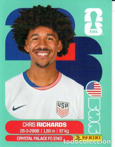 Cromos de f&uacute;tbol: CROMO PANINI MUNDIAL WORLD CUP 2026 - USA 3 - RICHARDS - EEUU