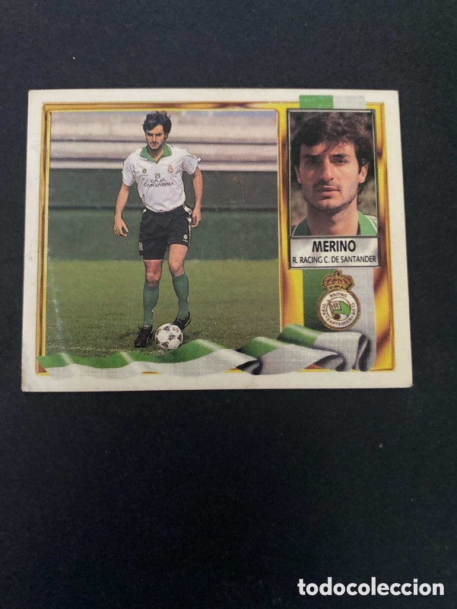 Cromos de f&uacute;tbol: Cromo liga 95/96 R Racing de Santander nunca pegado