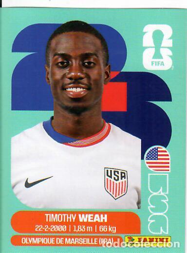 Cromos de f&uacute;tbol: CROMO PANINI MUNDIAL WORLD CUP 2026 - USA 12 - WEAH - EEUU