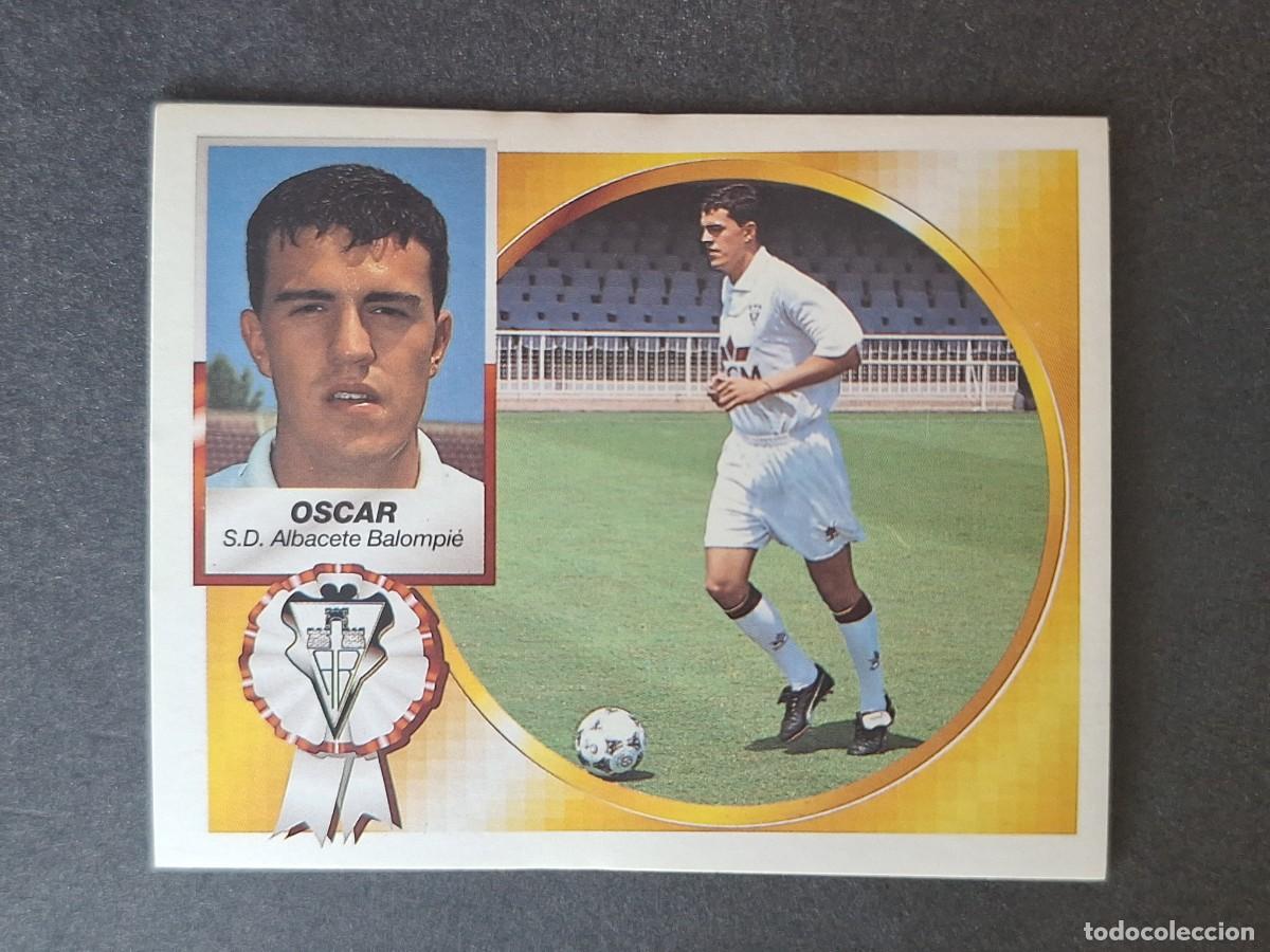 Figurine di Calcio: L4 OSCAR ALBACETE BALOMPIE FICHAJE 1 LIGA ESTE 1994 1995 94 95 SIN PEGAR NUNCA PEGADO