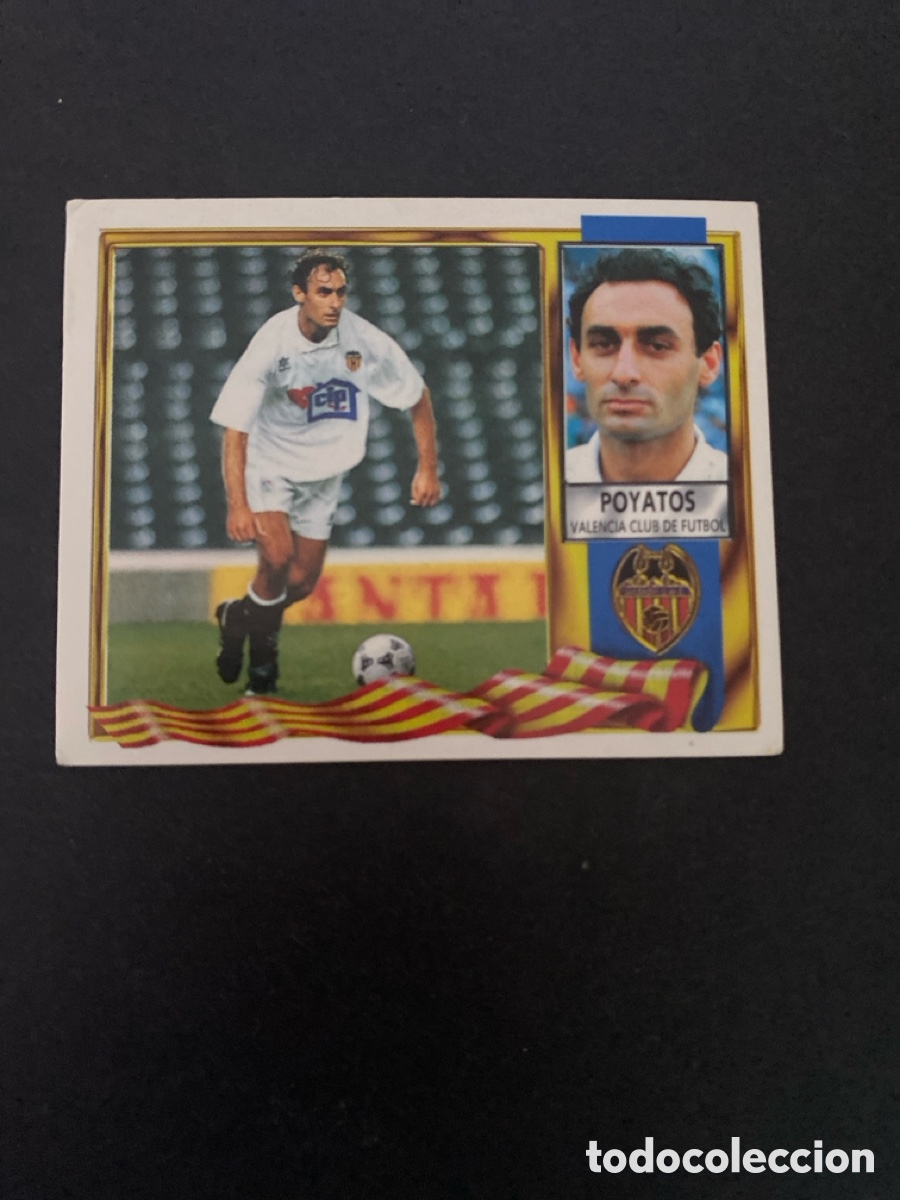 Cromos de f&uacute;tbol: Cromo liga 95/96 Valencia CF nunca pegado