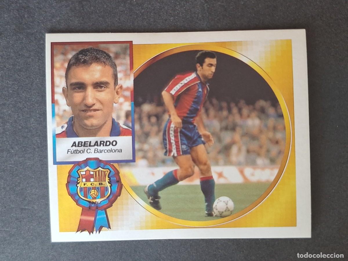 Cromos de f&uacute;tbol: L4 ABELARDO VERSION F. C. BARCELONA FICHAJE 3 LIGA ESTE 1994 1995 94 95 SIN PEGAR NUNCA PEGADO