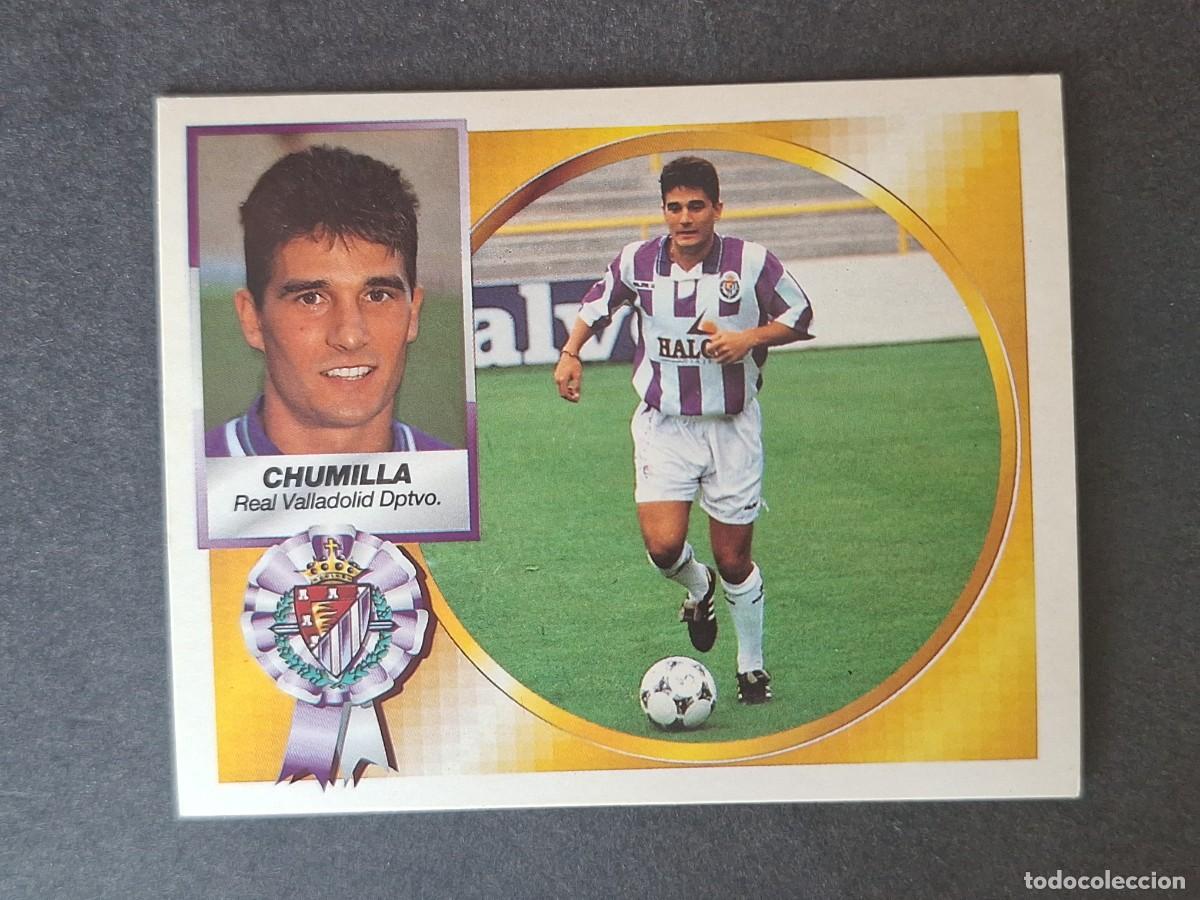 Cromos de f&uacute;tbol: L4 CHUMILLA REAL VALLADOLID FICHAJE 3 BIS LIGA ESTE 1994 1995 94 95 SIN PEGAR NUNCA PEGADO