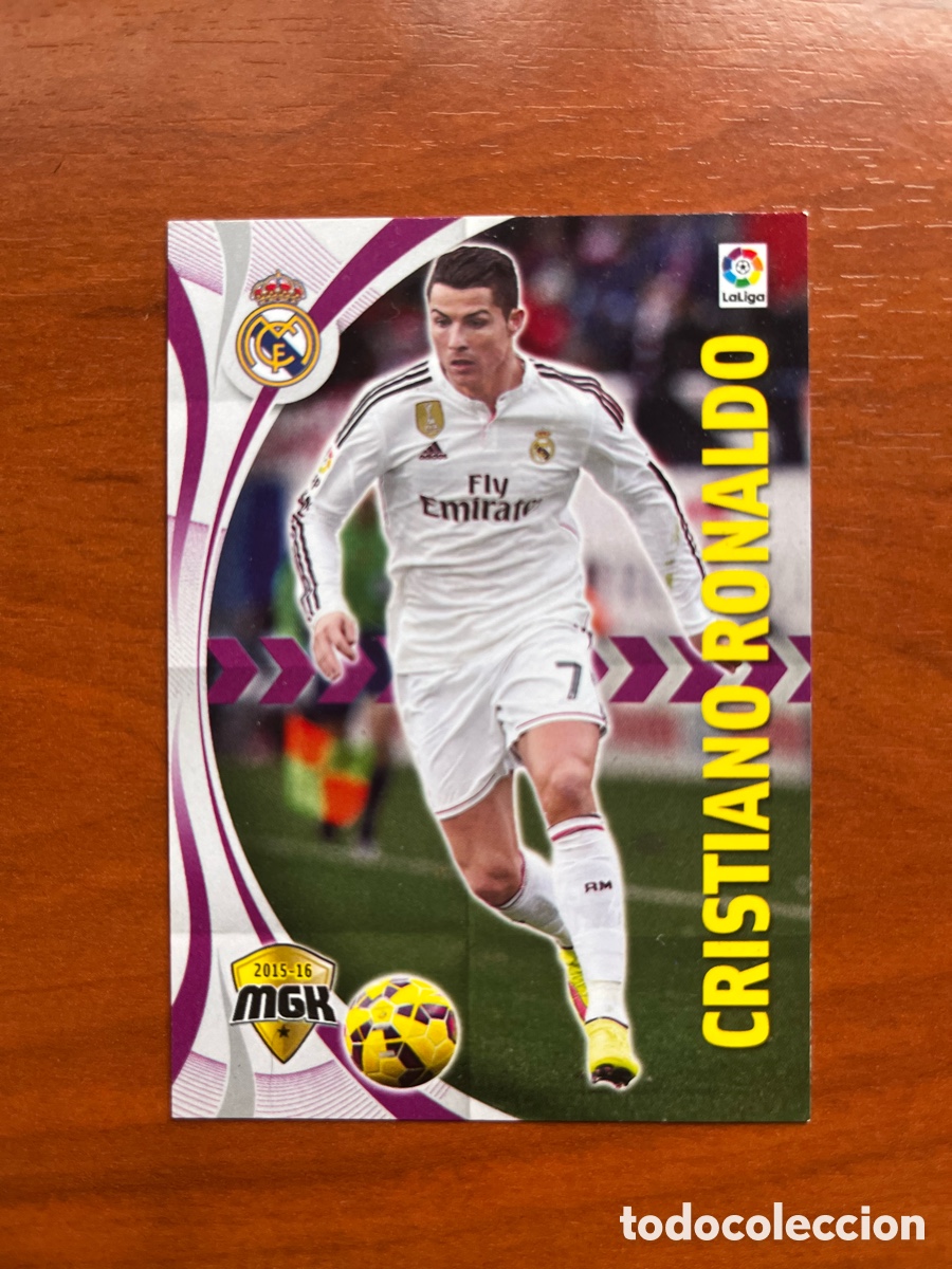 Football Stickers: #345. CRISTIANO RONALDO - Real Madrid CF 2015/2016 - Panini MegaCracks Liga 15/16 Card/Cromo
