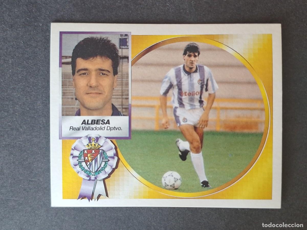 Football Stickers: L4 ALBESA VERSION REAL VALLADOLID FICHAJE 16 LIGA ESTE 1994 1995 94 95 SIN PEGAR NUNCA PEGADO